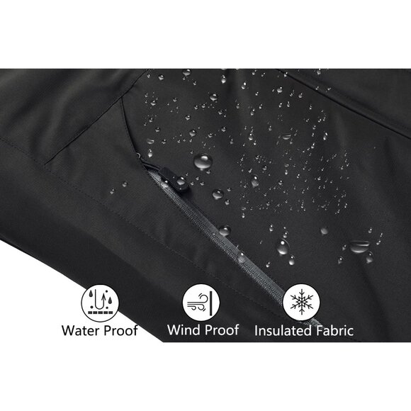 Women's Waterproof Ski Jacket Warm Winter Snow Coat Mountain Windbreaker Hooded - Picture 5 of 5